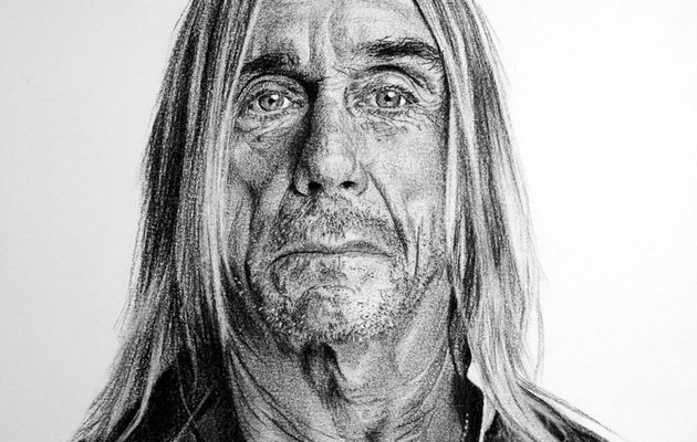 Portrait d'Iggy Pop