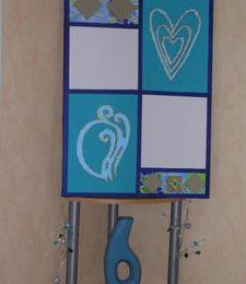 Home Deco N°2 : Tableau bleu 4 dessins