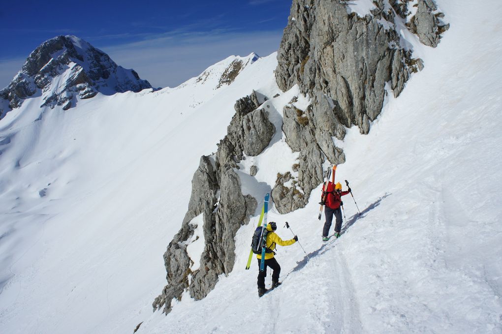 Ski de Randonnée : Massif Borne/Aravis - Couloir du Cu Déri - 