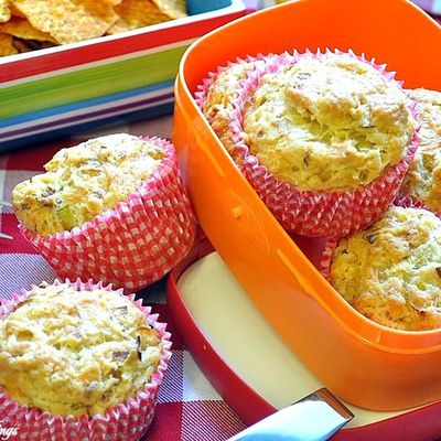 Muffins salés aux poireau et fromage