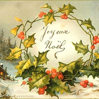 cartes anciennes Joyeux Noël