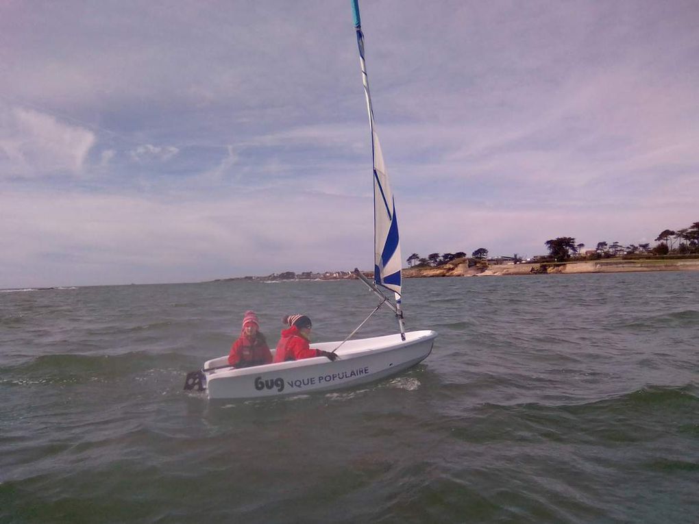 2ème séance de voile, lundi 26 mars: Sea, wind and sun !!!