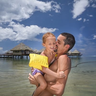 La plage du Méridien, encore du bon temps en famille