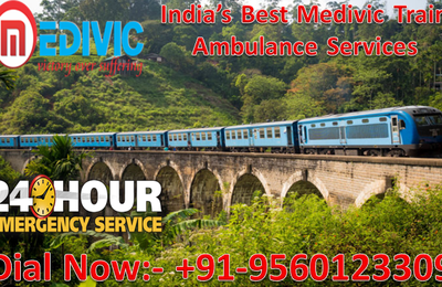 Get Medivic Train Ambulance Services in Delhi and Guwahati with Expert Medical Team
