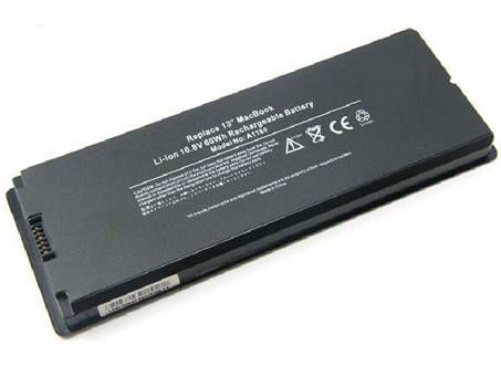 A1185 A1181 Batería para Apple MacBook 13&quot; Core 2 Duo T8300 (Black-08) 2.4 GHz Early 2008
