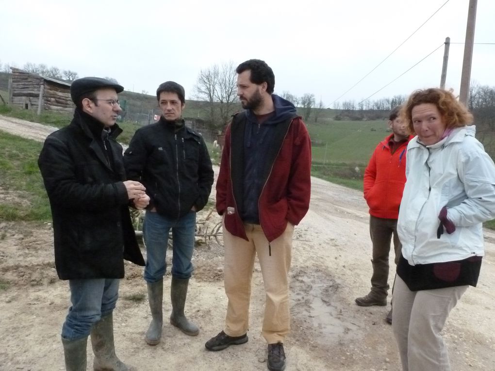 visite des champs de Gilles et nadine Przetak et de l'élevage de poulets et canettes de Corinne et Jean-Pierre Sicard. Une vingtaine d'amapiens présents !