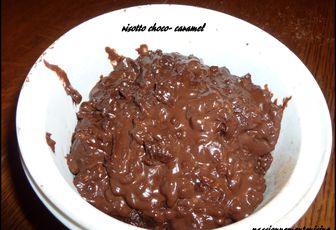 risotto au chocolat et au caramel