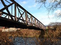 Une centenaire à Champagney - la passerelle, histoire