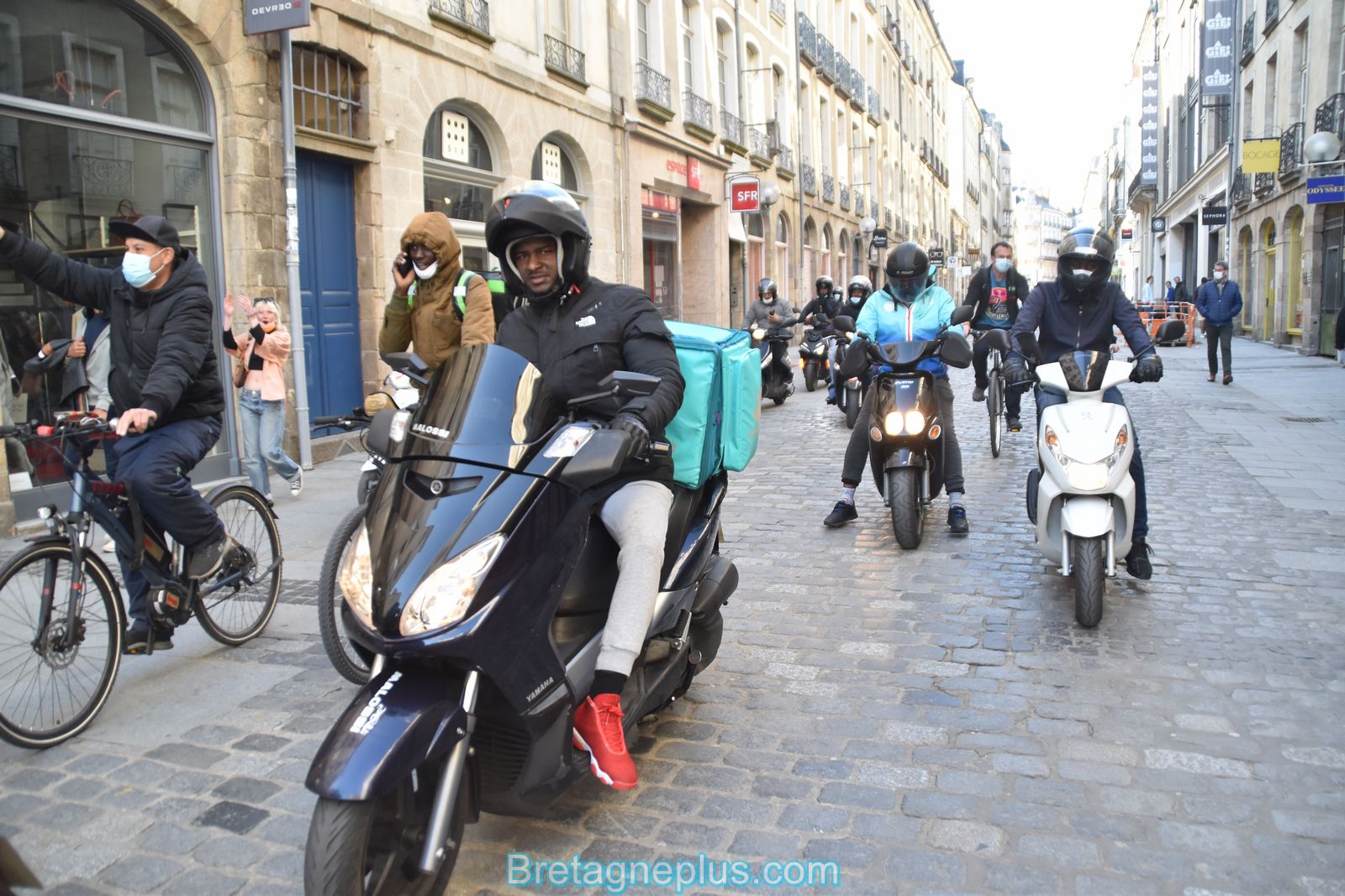 Grève des livreurs Deliveroo et Uber Eats de Rennes