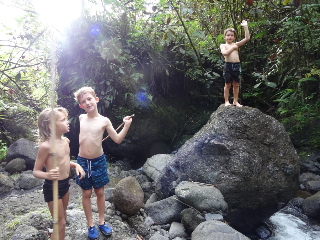 Place au jeu : toboggans aquatiques pour petits et grands au pied des plus hauts sommets de Tahiti.