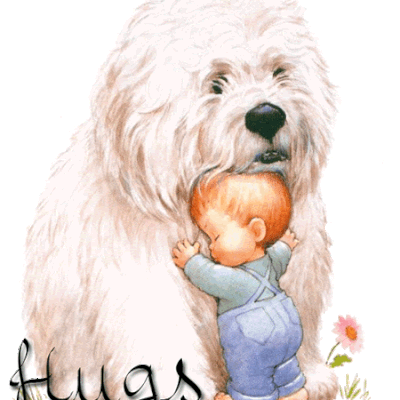 Hugs - Chien - Enfant - Bébé - Gif - Gratuit