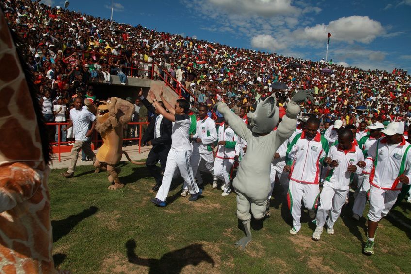 Inauguration du Kianja (Stade) Makis de Madagascar, à Andohatapenaka, par le Président Andry Rajoelina. 2ème partie. Photos: Harilala Randrianarison