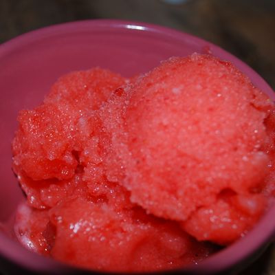 sorbet  à la fraise