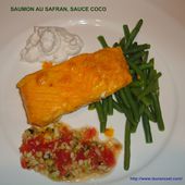 SAUMON AU SAFRAN, SAUCE COCO - la cuisine de laurenceel