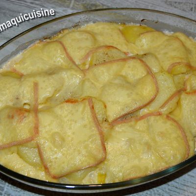 Gratin façon raclette