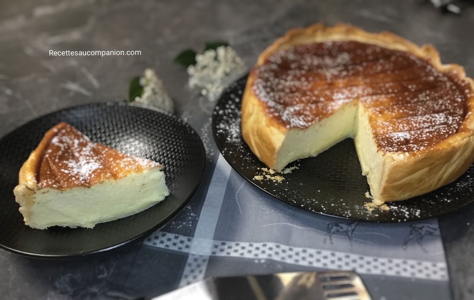 Tarte Au Fromage Blanc A La Vanille D Herve Cuisine Au Companion Thermomix Ou Sans Robot Les Recettes De Sandrine Au Companion Ou Pas