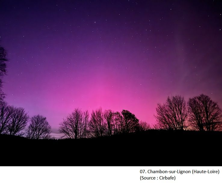 Science beauté aurores boréales France