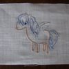 Poney broderie traditionnelle