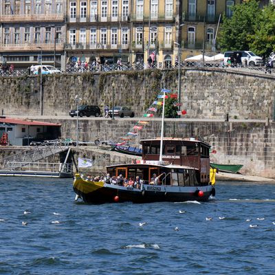 Les rabelos (bateaux promenade sur le Douro), Porto (Portugal)