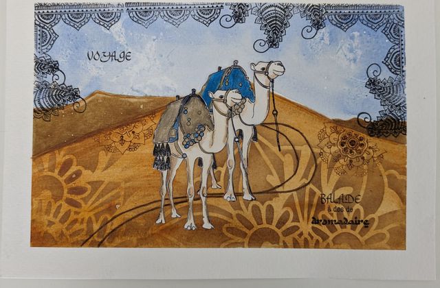 Sandra - Page du Maroc à l'aquarelle