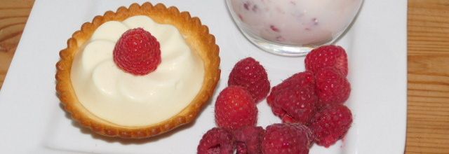 Panna cotta à la verveine citronnelle.