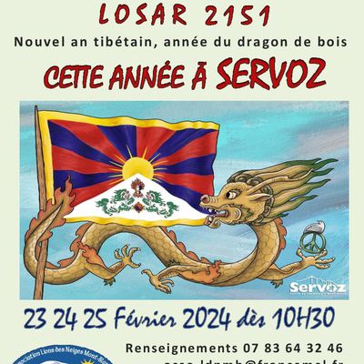 Programme du Losar 2151 à Servoz (74310) du 23 au 25 février 2024