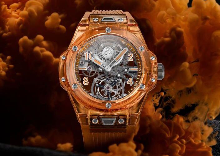 AAA Replica Hublot Big Bang Automatic Tourbillon Naranja Sapphire Watch 419.JO.0120.RT From China