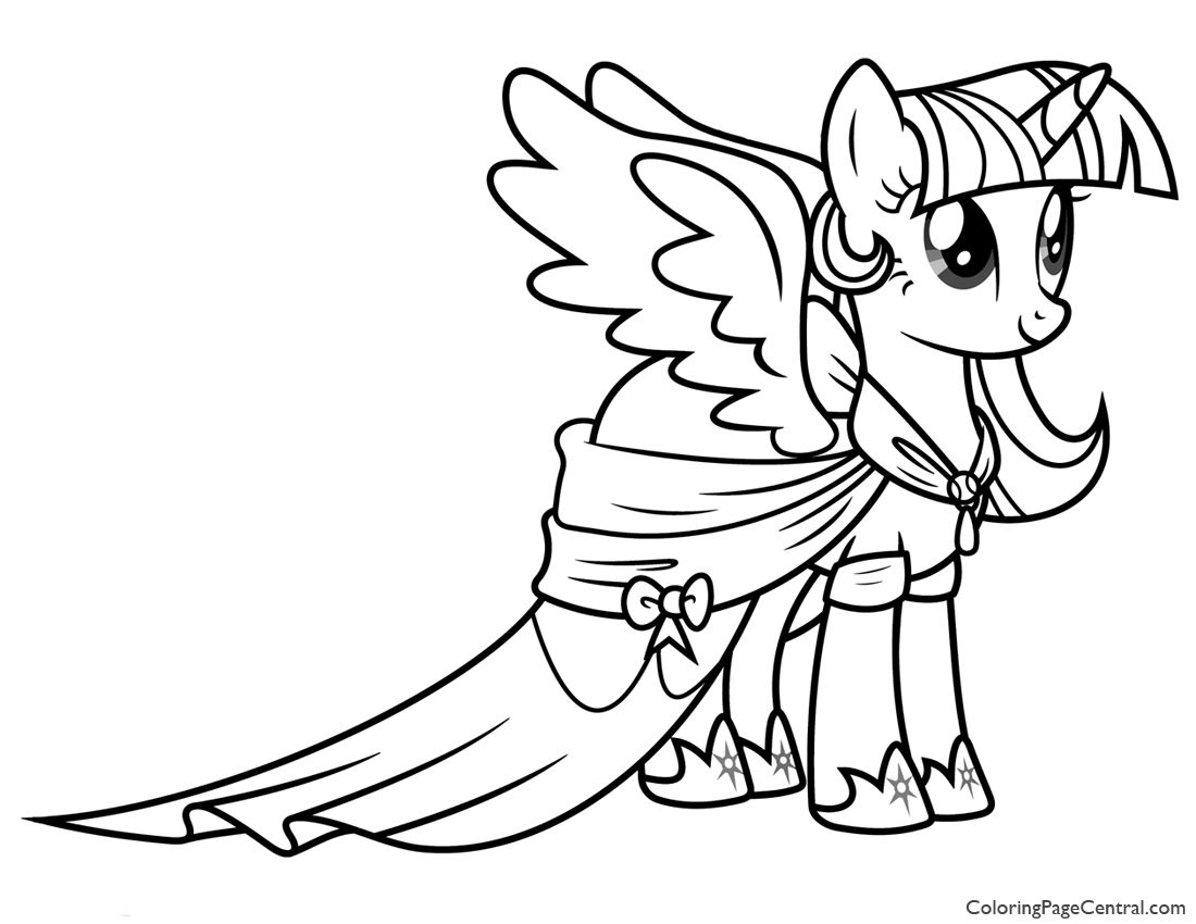 Coloriage My Little Pony Princesse Cadance 10 Coloriages de My Little Pony #6 [Coloriage][Activité][MLP][Maternelle][Élémentaire]  - Le Bazar du Lion