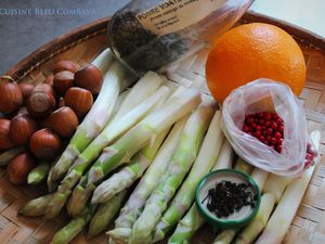 Asperges Confites à l'Orange