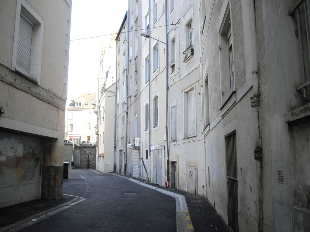 La rue de la Roë à Angers et quelques rues avoisinantes.