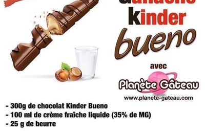 Ganache Kinder Bueno 