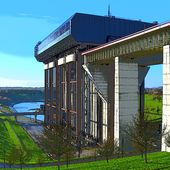 Le plus grand ascenseur à bateaux d'Europe .Canal du Centre ( secteur Strépy-Thieu ) - chez-pierrot