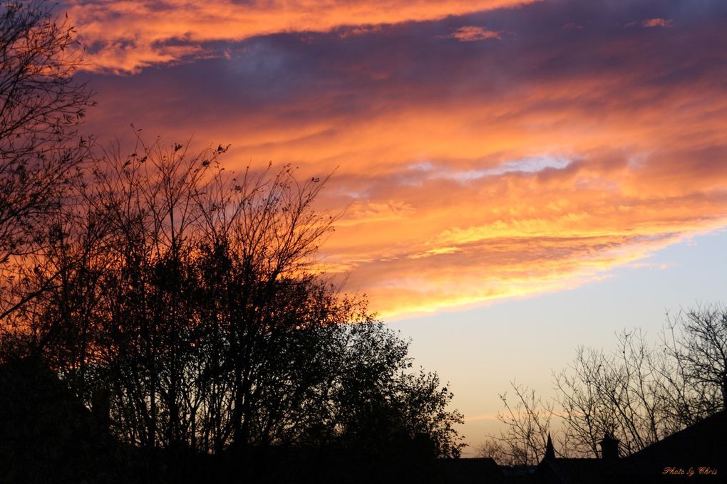 un coucher de soleil ordinaire sur moreuil en novembre 2016