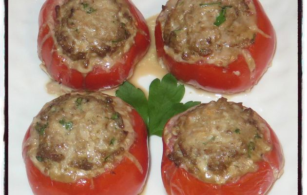 Tomates farcies boeuf vache qui rit