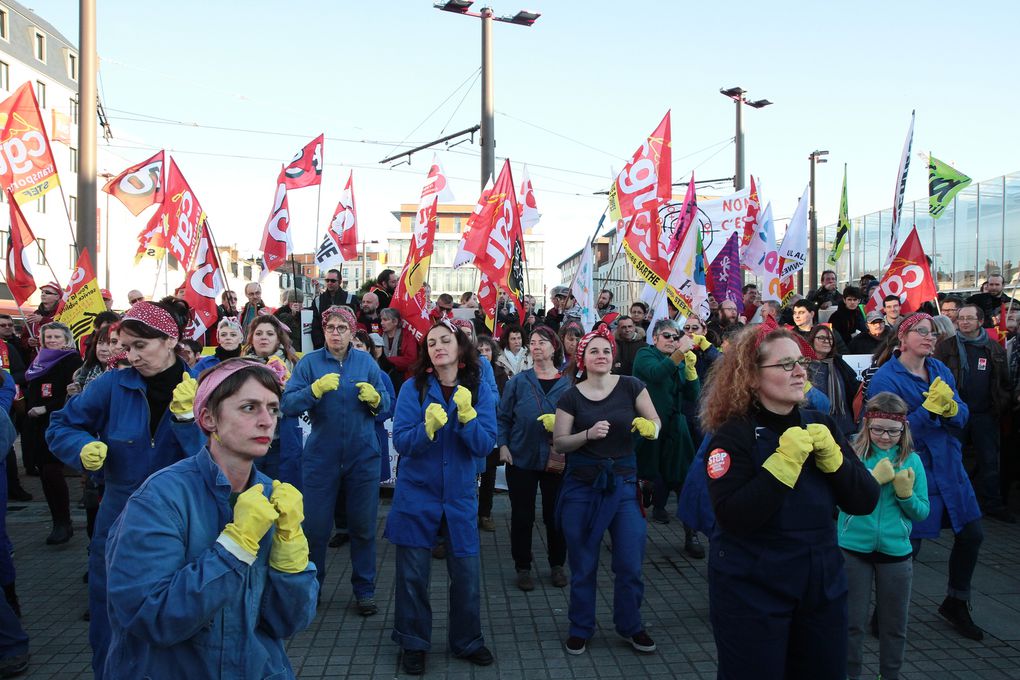 16.01.2020 Très belle manifestation retraite au Mans!