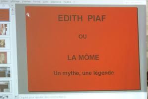 diaporama sur Edith Piaf et olympiades &agrave; la r&eacute;sidence