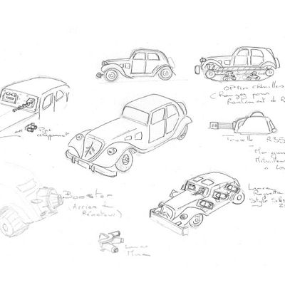 Gaslands : Projet Citroën ou comment faire des petites voitures en 3D (3)