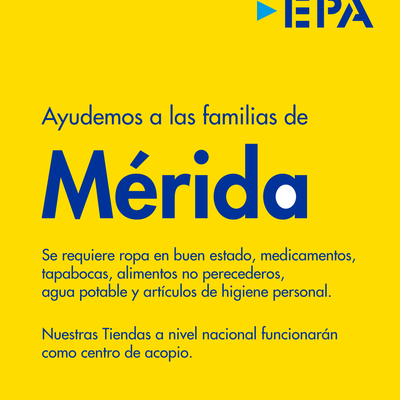 Tiendas EPA habilitadas como centros de acopio para apoyar al estado Mérida 