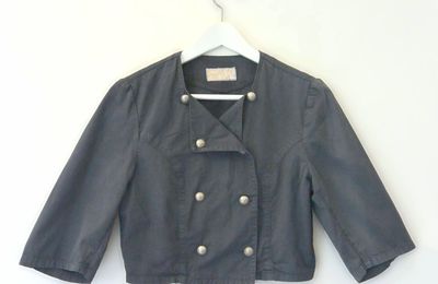 Veste courte boléro officier grise Slugger© T.38