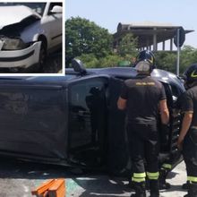 BENEVENTO E PROVINCIA NEWS Scontro tra una Jeep e una Volkswagen, tre feriti e auto ribaltata Incidente stradale lungo la strada che da Castelvenere conduce a Guardia Sanframondi