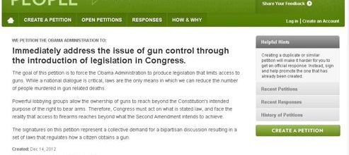 Une pétition contre les armes bat des records aux USA