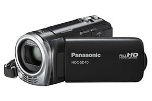 Panasonic HDC-SD40EG-K Full HD Camcorder (SD-Kartenslot, 17-fach opt. Zoom, 6,7 cm (2,7 Zoll) Display, Bildstabilisator) schwarz
