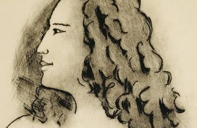 gravure « Aurélie I » (2024) d’après croquis 