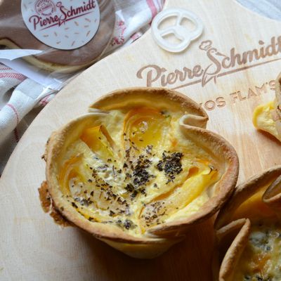 Tartelettes avec fond de tartes flambées