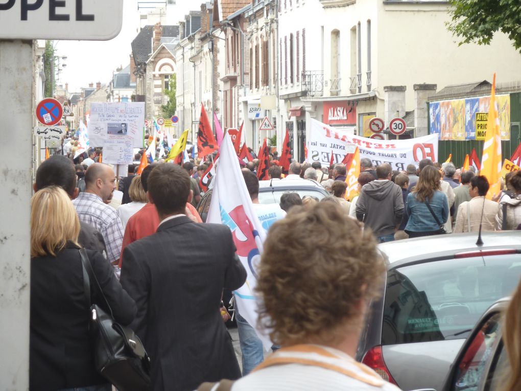 Réforme des retraites, le mouvement social sans précédent à Montargis: le 25 mai, les 7 et 23 septembre, les 2,12 et 16 octobre 2010