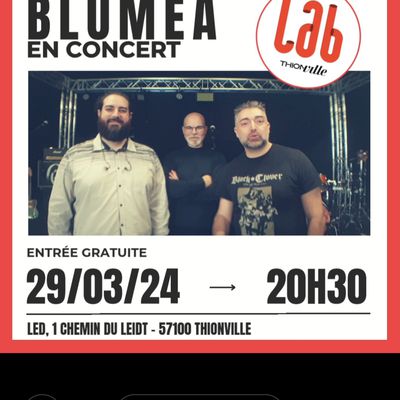 🔴 BLUMEA EN CONCERT AU LAB 👉 29.03.24 : 20H30