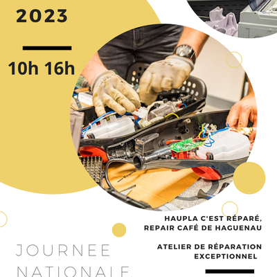 21 octobre 2023 : Atelier de réparation exceptionnel à Bischwiller (67)