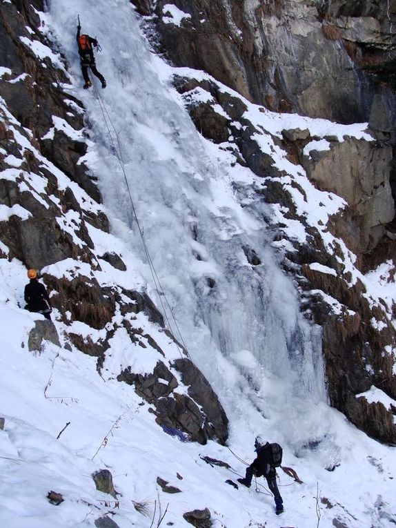 Sortie cascade de glace