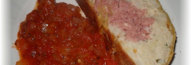 Pain feuilleté au chou fleur et saucisson