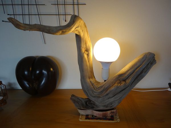 Lampe en bois flotté Ôboisdormant